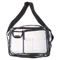 14นิ้ว Anti-Static Cleanroom Clear กระเป๋าเครื่องมือซิปปิด PVC สำหรับวิศวกรไหล่ Crossbody Pack กระเป๋าทำงาน