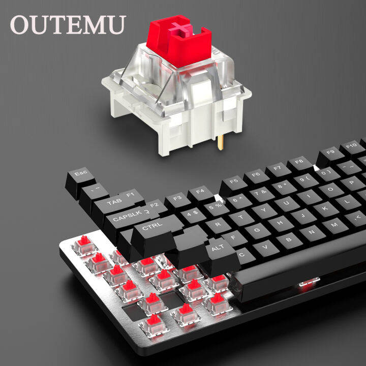 OUTEMU Mechanical Keyboard Switches Silent Clicky Linear Tactile Game