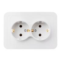 1 Pc 118X80mm 220 V European Double Socket European Socket CE Certification for Domestic Use Industrial Power Socket