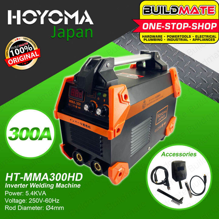 HOYOMA JAPAN Inverter Welding Machine 300A HTMMA300HD •BUILDMATE
