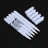 [HOT BYIIIXWKLOLJ 628]ปากกามาร์กเกอร์สีดำปากกาชอล์กเหลวสีขาวสำหรับหน้าต่างสติกเกอร์ติดผนังโถแก้วลบได้วาดเขียนลบได้1/5ชิ้นปากกาทำเครื่องหมาย