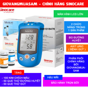 Máy đo đường huyết, Axit Uric 2 trong 1 Sinocare Safe AQ UG Tặng kèm 50