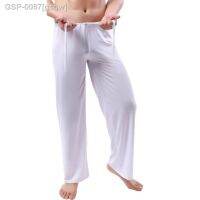 ย่อย✐Gsgw Calças De Pijama Respicável Masculinas Cintura Elásticka Solta Profunda Roupas Esportivas ขนาดพิเศษ