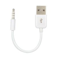 3.5mm Jack to USB 2.0 Data Sync Charger Transfer Audio Adapter Cable cord for Apple iPod Shuffle 3rd 4th 5th 6th