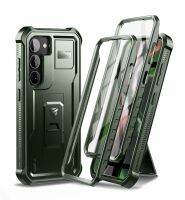 Dexnor เคสเต็มรูปแบบสำหรับ Samsung Galaxy S23 Plus 5G 6.6นิ้วกรอบด้านหน้าพิเศษเกรดหน้าที่ทหารที่ป้องกันหน้าจอในตัวและขาตั้งสำหรับ Samsung S23 Plus 5G