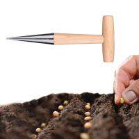 Sow Dibbler Stainless Steel Durable Long Lasting Gardening Fertilizer Planting Vegetable Transplanting Tool Hole Punch Planter