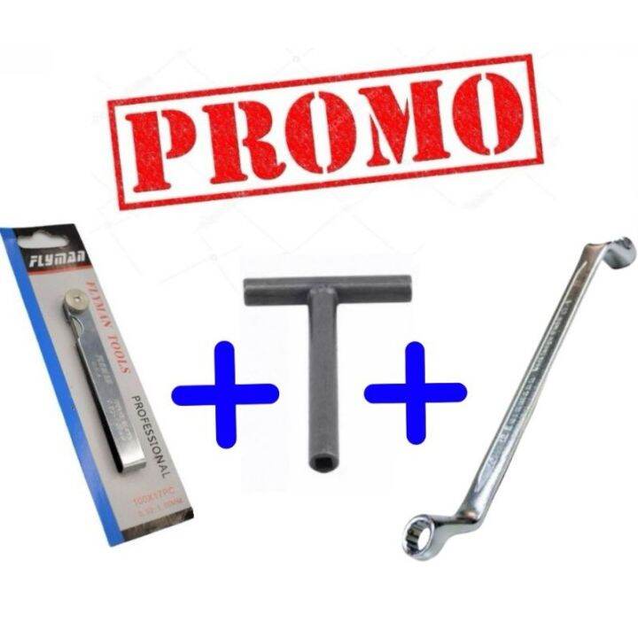 wrench promo Flyman 14pcs feeler gauge and universal T and back wrench