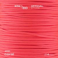 No.4031: Coral พาราคอร์ดไนลอน Made in USA 100% Nylon Paracord 550 ขนาด 4 มม.