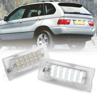 2pcs Canbus No Error LED License Number Plate Light For BMW E53 X5 1999-2003 E83 X3 2003-2010