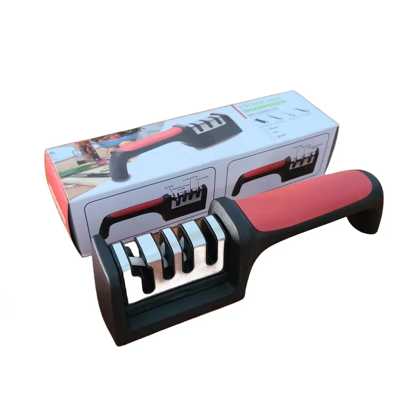 Knife Sharpener Handheld Multi Function 3 Stages Type Quick Sharpening Tool  With Non Slip Base Kitchen Knives Accessories Gadget From Babyonlinedress,  $2.52