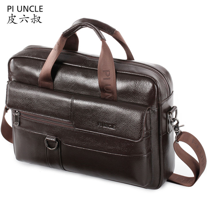 piunlce-genuine-leather-mens-briefcase-backpack-14-laptop-handbags-for-work-computer-bags-for-men-vintage-cowhide-crossbody-documents-laptop-business-bag-big-male-tote-crossbody-travel-messenger-shoul
