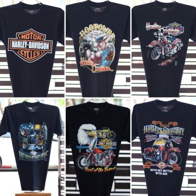 MiinShop เสื้อผู้ชาย เสื้อผ้าผู้ชายเท่ๆ เสื้อยืดฮาเลย์ Harley-Davidson Reproduction (SML) ป้าย USA  เสื้อผู้ชายสไตร์เกาหลี