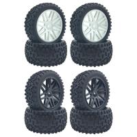 4x RC Tire Set 12mm Hex for Wltoys 1:12 RC Model Car Upgrade Parts Replacement Accessories