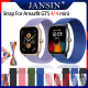 gts4 GTS 4mini สาย สำหรับ Amazfit GTS 4 mini สายรัด สายไนลอนถัก นาฬิกาสมาร์ท For Amazfit GTS 4 สายนาฬิกา