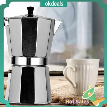 1.2L 9 Cups Outdoor Percolator Coffee Pot Stainless Steel For