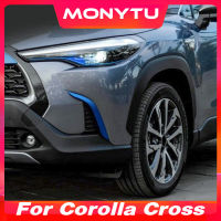 สำหรับ Toyota Corolla Cross 2021 2022ชุด2023ตัวถังด้านหน้ากรอบตกแต่งไฟตัดหมอก ABS โครเมียมอุปกรณ์เสริมรถยนต์แต่งภายนอก