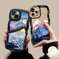 เคสสำหรับ Redmi A1 + 10A 10C A1 9T 9T 9 9A 10 9C NFC Redmi Note 11 11S 9 10S 8 11Pro 9S 10Pro Max Mi 11T Pro PO CO M3 X3ขอบลอน NFC Pro เคสนิ่มรูปภูเขาหิมะ Rizhao ที่สวยงาม