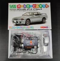 MONO 1/32 Nissan Skyline GT-R (R32) V-Spec II Spark Silver Metalic (โมเดลรถยนต์ Model DreamCraft)