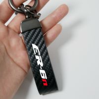 Motorcycle key chain Ring Carbon Fiber Metal Keychain Horseshoe Buckle for Kawasaki ER6N ER-6N ER 6N Universal Aluminum Keychain