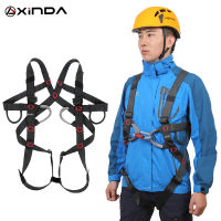 XINDA Outdoor Rock Climbing Harness High Altitude Rescue Full Body Climb เข็มขัดนิรภัยสำหรับ Mountaineering Survival Kit Equipment