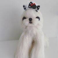 Handmade Dog Accessories Hairpin Pet Head Wear Candy Button Dot Lace Grooming Maltese Poodle Small Breed Yorkie