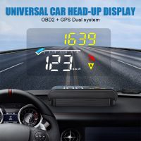 For All Cars Windshield Projector Car HUD Speedometer Auto Electronics Accessories M17 OBD GPS Head Up Display Digital