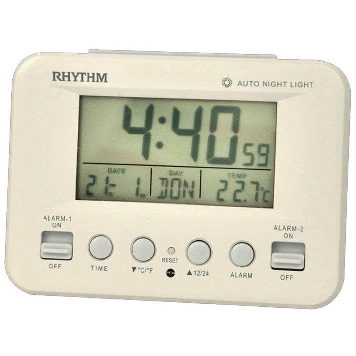 Rhythm Thermometer Beep Digital Alarm Clock LCT100NR03 Lazada Singapore