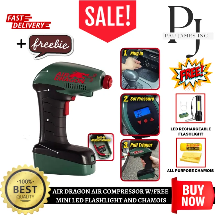 Pau James Inc Air Dragon Portable Air Compressor (with freebies