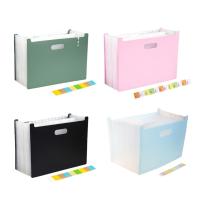 【hot】 Accordion Folder Labels Expanding Document File Organizer Desk Management for Office Cabinet