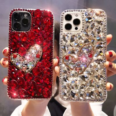 「16- digits」เคสโทรศัพท์เพชรแวววาวสำหรับ IPhone 11 Pro Max 12 Mini สำหรับ iPhone 13 Pro Max XR X XS Max 6 6S 7 8 Plus SE2020 Rhinestone Cover