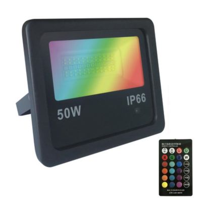 RGB Flood Light , Smart APP Control 50W Color Changing Exterior Light Outdoor LED Flood Light with Remote,