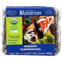 จีเนียน บาวาเรียน ขนมปังพัมเปอร์นิคเคิลออร์แกนิก 500 กรัม - Pumpernickel Bread Organic 500g Genuine Bavarian brand