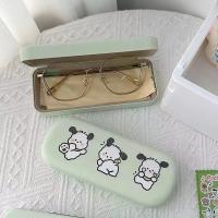 1pcs Sanrio Kawaii Pochacco Glasses Case Kuromi My Melody Student Cartoon PU Sunglasses Myopia Reading Glasses Storage Box Gift