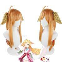 Cosplay wig Red fox demon little matchmaker TuShanHong TuShan susu cos wig orange inclined bang ear is available to send red ribbon