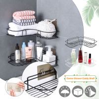 【HOT】□❄  Shelf Shower Wall Mount Shampoo Holder with Cup Drilling Shelves Rack