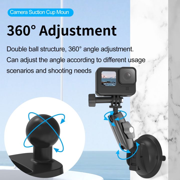 จุกดูดตัวยึดกล้องโทรศัพท์ในรถยนต์แรงโน้มถ่วงของ-telein-ที่ปรับได้ขาตั้งที่จับเอนกประสงค์-gps-ขายึดกล้องโกโปร-insta360-dji-action-2