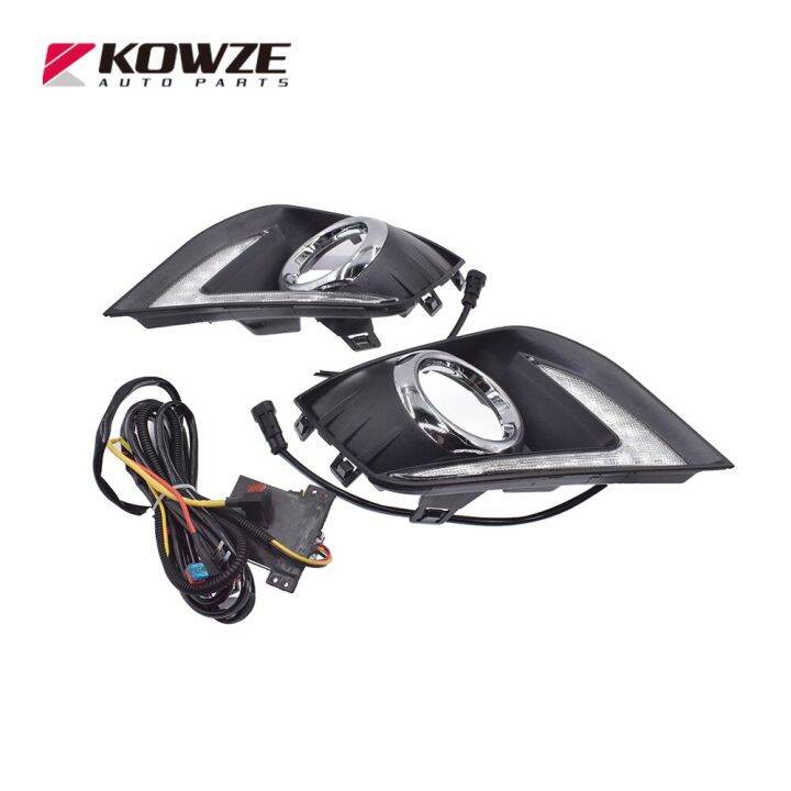 Relays/ LED Left & Right Front Fog Lamp Bumper Garnish Cover Assembly