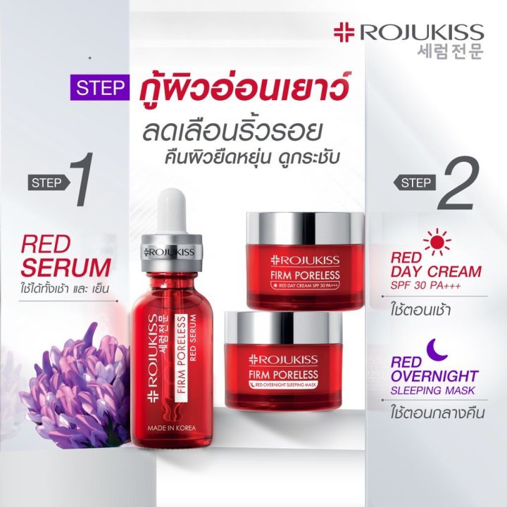 โรจูคิส-พอร์เลส-เซรั่ม-rojukiss-poreless-serum-โรจูคิส-ครีมซอง-1ซอง