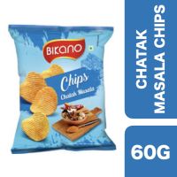 ?Product of UAE? (3 Pcs) Bikano Chatak Masala Potato Chips 60g ++ บิคาโน  มันฝรั่งทอดกรอบรสชาตัก มาซาล่า 60 กรัม