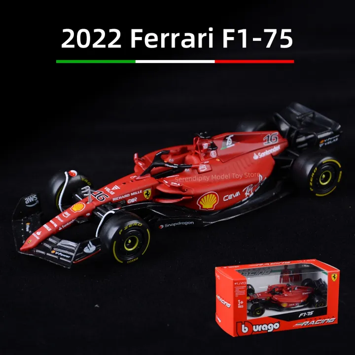 Bburago 1:43 Ferrari 2022 F1-75 F1 Formula Car Die Cast Vehicles Collectible Model Racing Toys