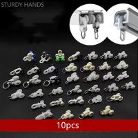 ☇✴ 10pcs Curtain Track Pulley Hanging Nylon Wheel Bathroom Curtain Plastic Roller Sliding Accessory Household Window Hardware