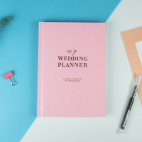 Hard Shell Wedding Planner ตาราง A5สายคล้องคอ Coil Notebook Gift Book Hand Diary Planer Journal Notebook Full English Version