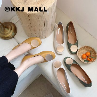 KKJ MALL รองเท้า รองเท้าผู้หญิง รองเท้าแตะร เกาหลี ใส่เดินทาง ใส่สบายๆ สวยๆ รองเท้าแมรี่เจนสีแดงสุทธิ ลมพัดเบาๆ