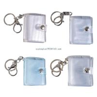 Mini Small Photo Album Keyring 16 Pockets 1 Inch  Instant Pictures Interstitial Storage Card Book Keychain  Photo Albums