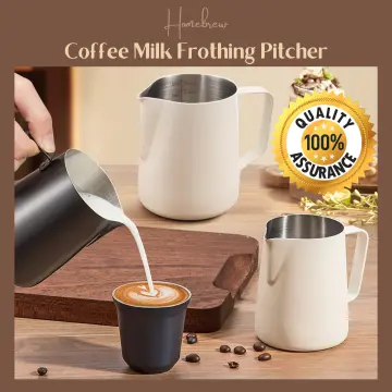 Stainless Steel Silicone Milk Frothing Pitcher Espresso Coffee Barista  Craft Latte Cappuccino Milk Cream Frother Cup