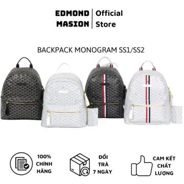 Authentic EMM backpack Edmond Masion Monogram men's and women's