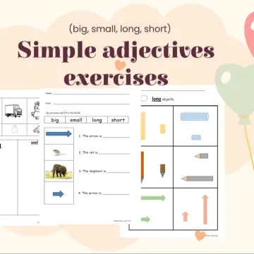 ADJETIVES (Big,Small, Long, Short) worksheet