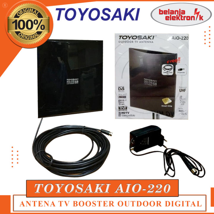 Antena Tv Digital Toyosaki Aio Aw Antena Outdoor Indoor Lazada