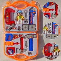 Boys Kids Children Role Play Builder Toy Tool Set In Hard Carry Case With Drill