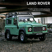 WELLY 1:24 Land Rover Defender 90จำลองล้อแม็กรถยนต์รุ่นโลหะ D Iecasts ยานพาหนะรุ่นเก็บเด็กของเล่นวันเกิด Gift888